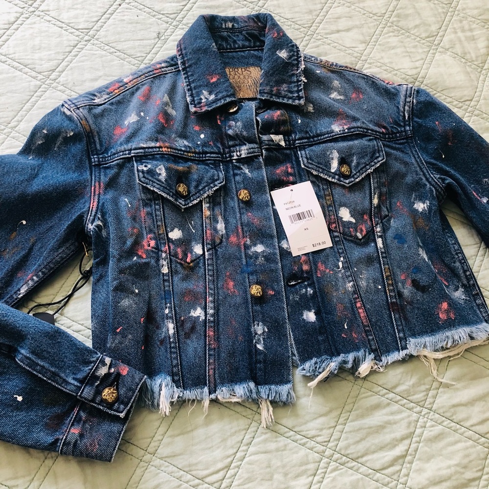 PRPS Goods & Co crop Jean jacket